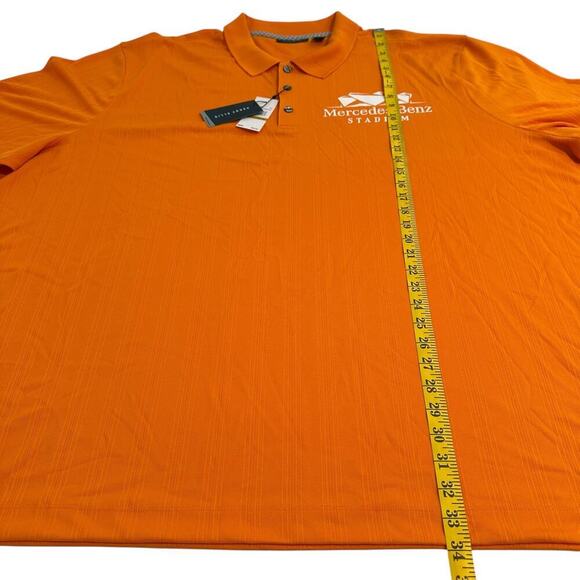 NWT Perry Ellis Performance Polo x Mercedes-Benz Stadium Security Orange 4X - Picture 7 of 10